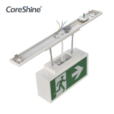 IP54 12w Battery Backup Emergency Lights , 3600mAh Weatherproof Exit Sign