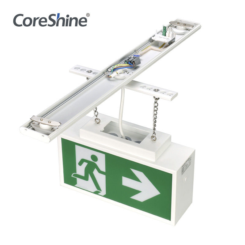 IP54 12w Battery Backup Emergency Lights , 3600mAh Weatherproof Exit Sign